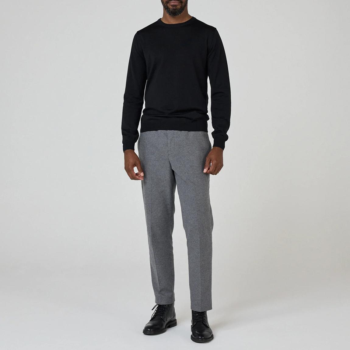 Black Camber Merino Wool Jumper main product photo