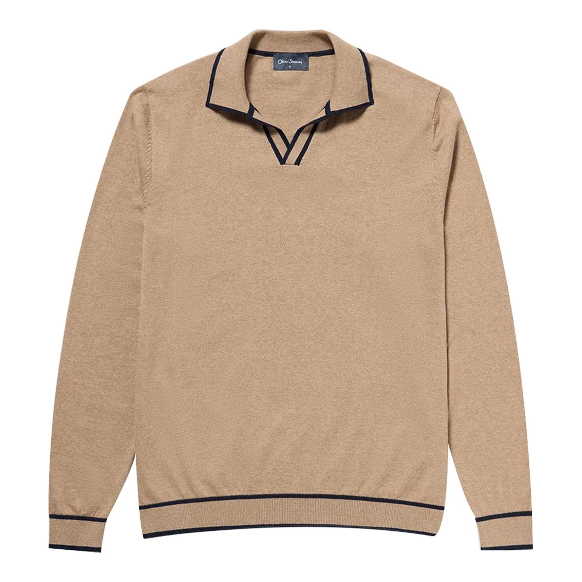 Camel Ludlow Knitted Cotton Polo Shirt main product photo