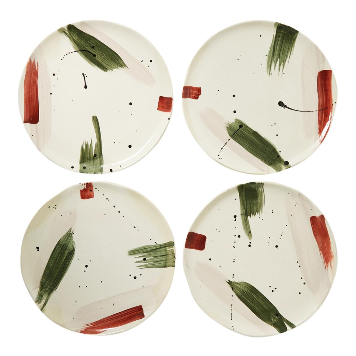 Set of 4 Alameda Dinner Plate,Olive main product photo