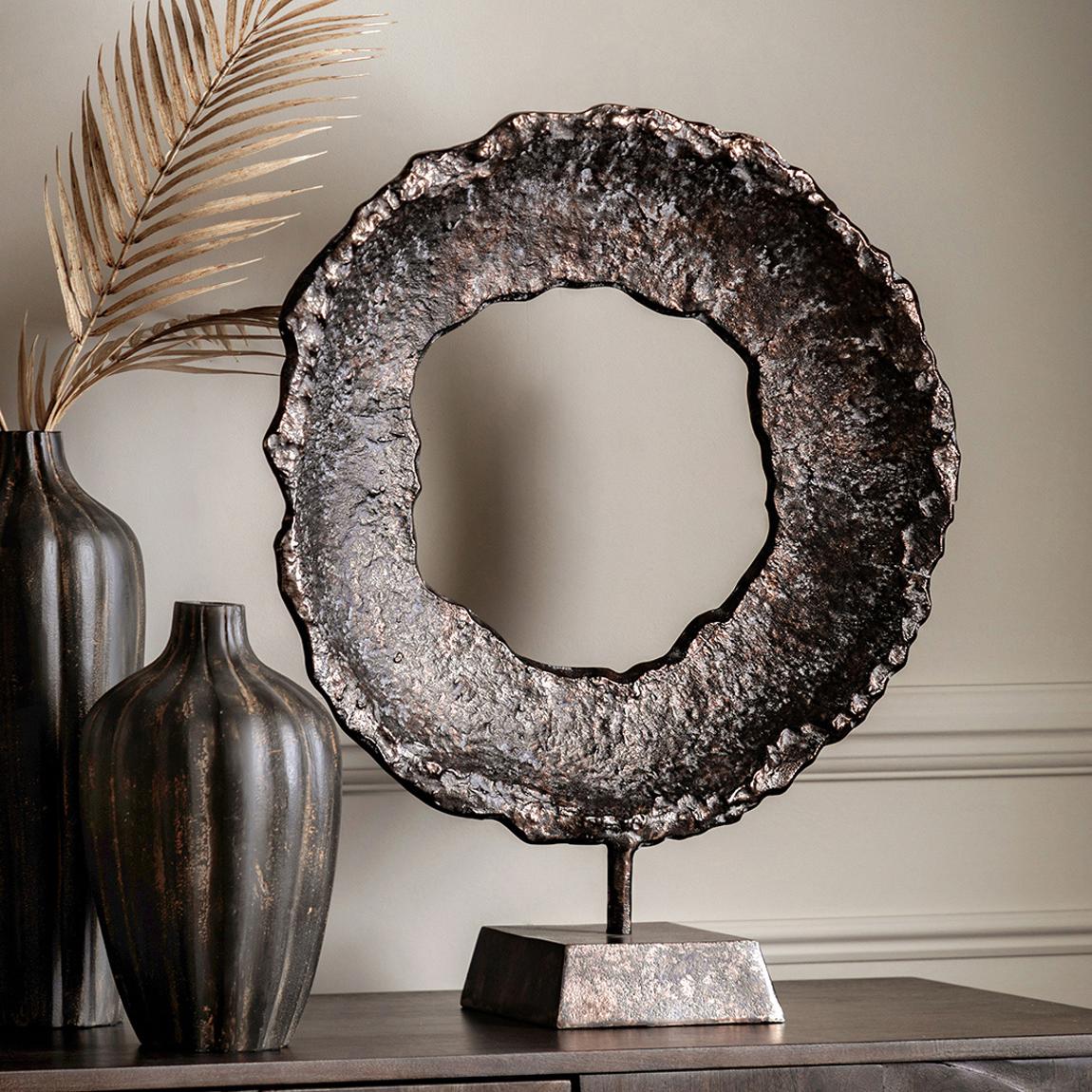 Keoni Circle Sculpture 690mm main product photo