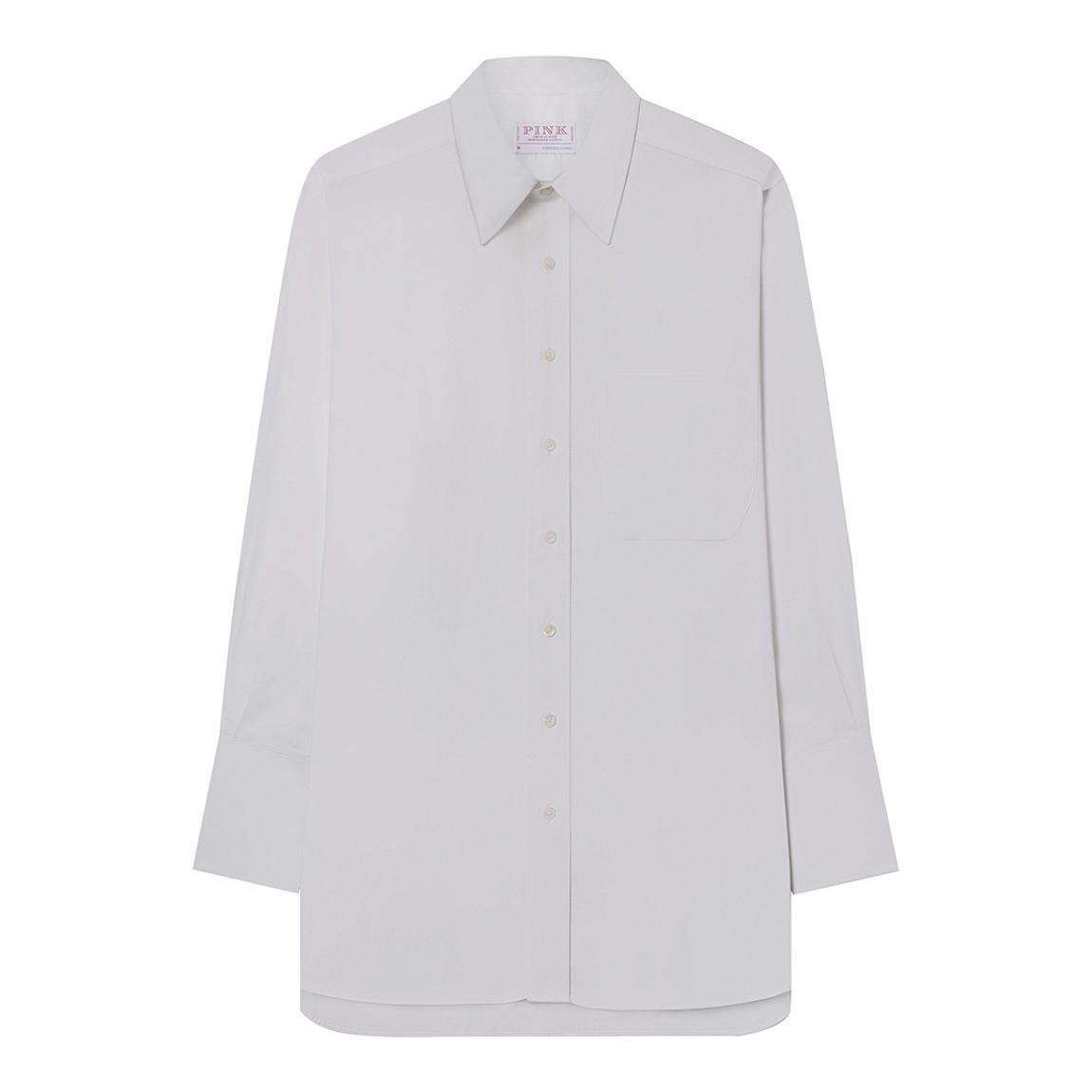 White Oversized Cotton Shirt main product photo