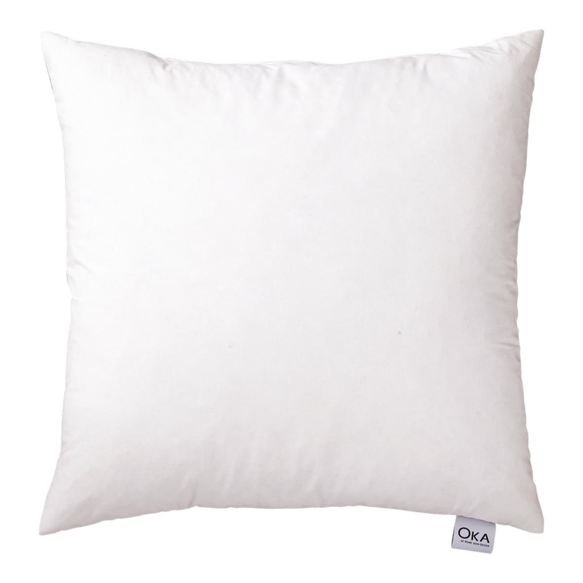 Square Duck Feather-Filled 46cm Cushion Pad, White main product photo