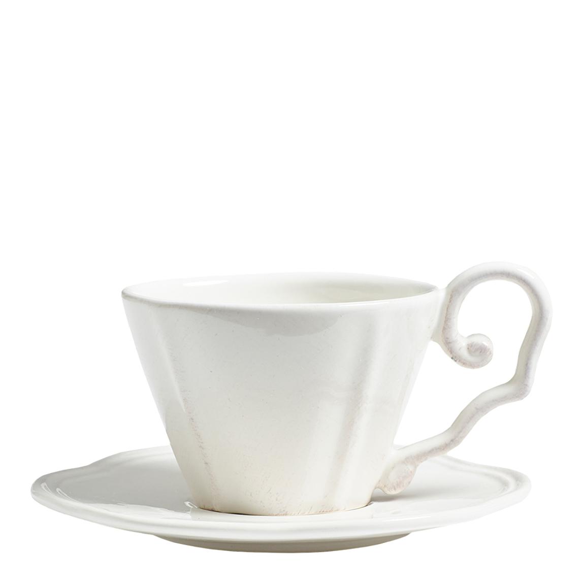 Sorano Breakfast Cup and Saucer, White main product photo