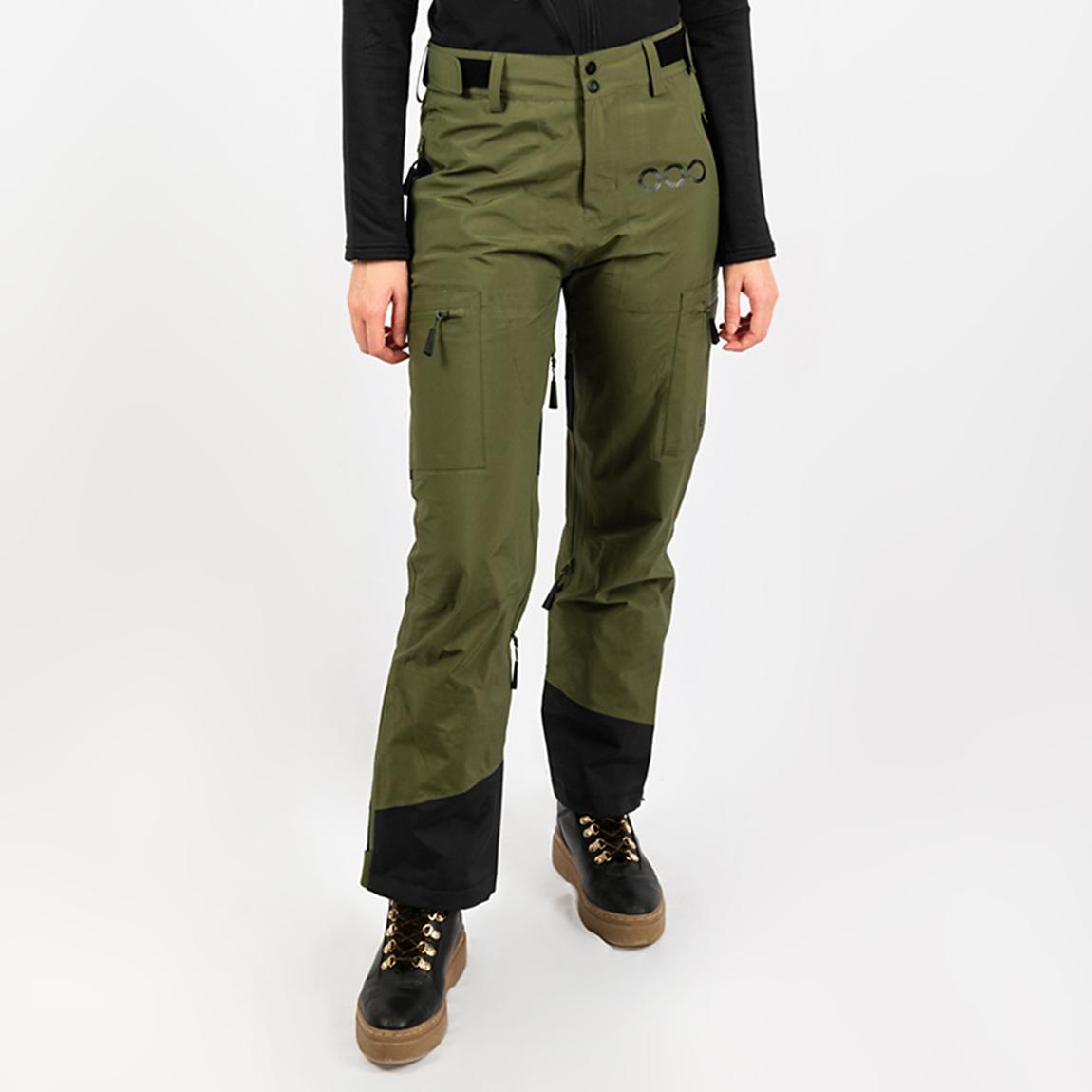 Khaki Womens Freeride Ski Pants main product photo