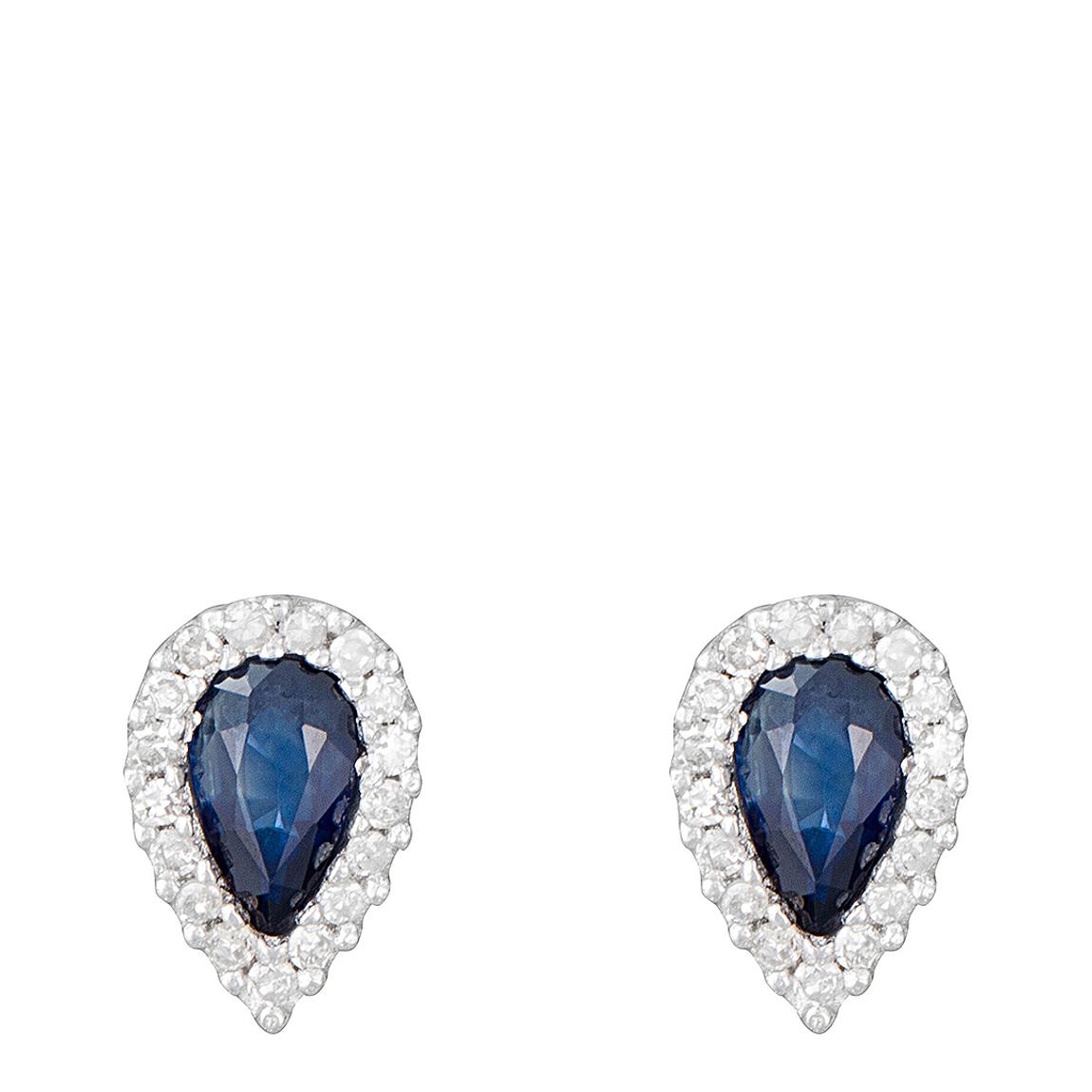 Silver Diamond "Melton" Earrings main product photo