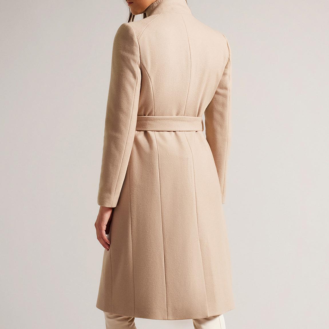 TED BAKER ベージュ ロングコート　キャメル TED BAKER ベージュ ロングコート キャメル Camel Long Length Wool