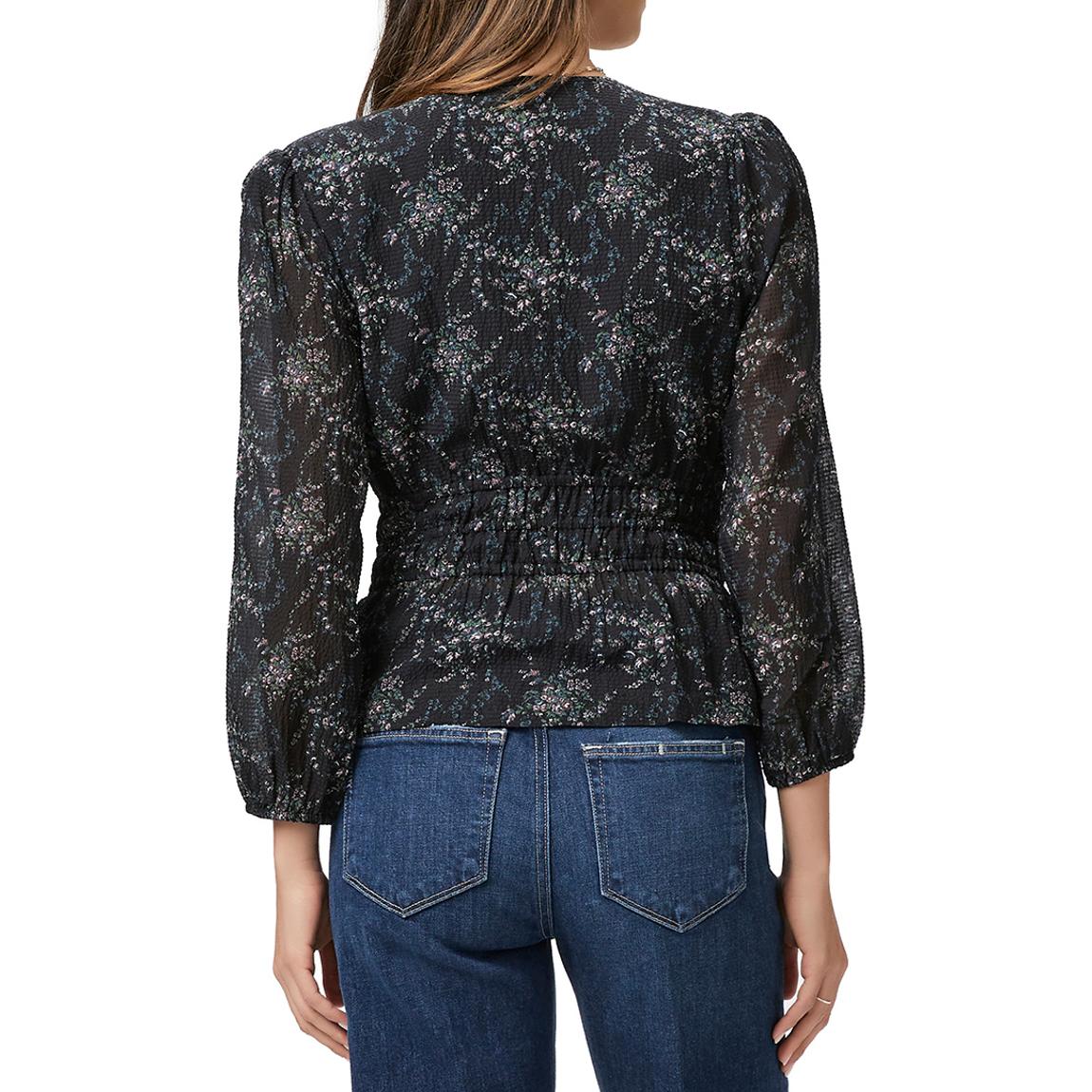 Navy Silk Blend Osaka Top main product photo