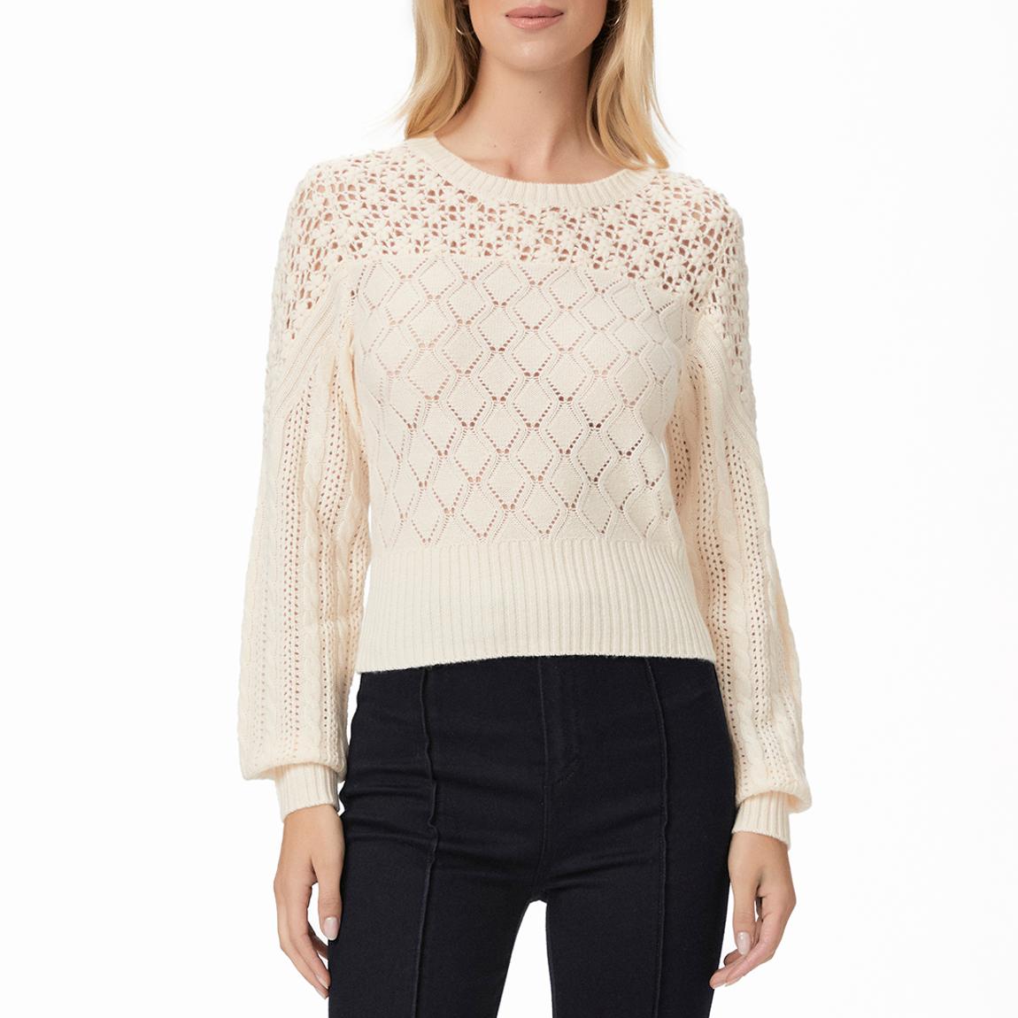 Cream Wool Blend Jordyn Sweater main product photo