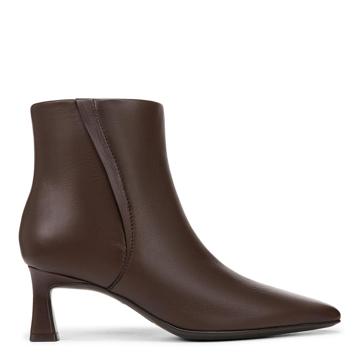Chocolate Brown Leather Deesha Ankle Boot main product photo