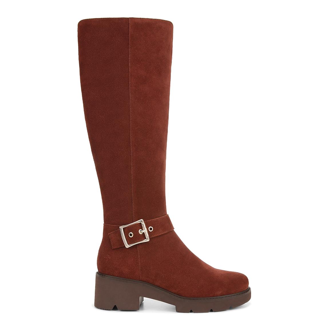 Brown Suede Darry Long Boot main product photo