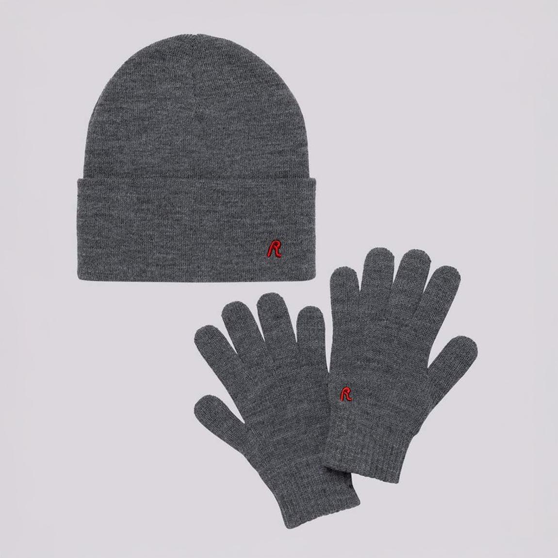 Dark Grey Hat and Glove Set main product photo