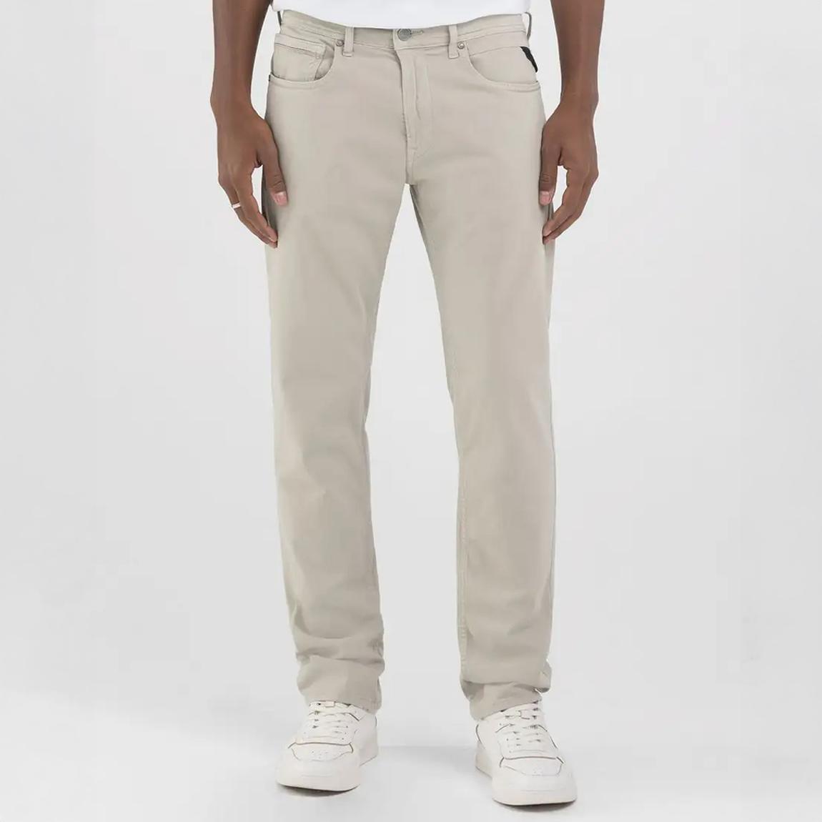 Grey Grover Straight Stretch Trousers main product photo