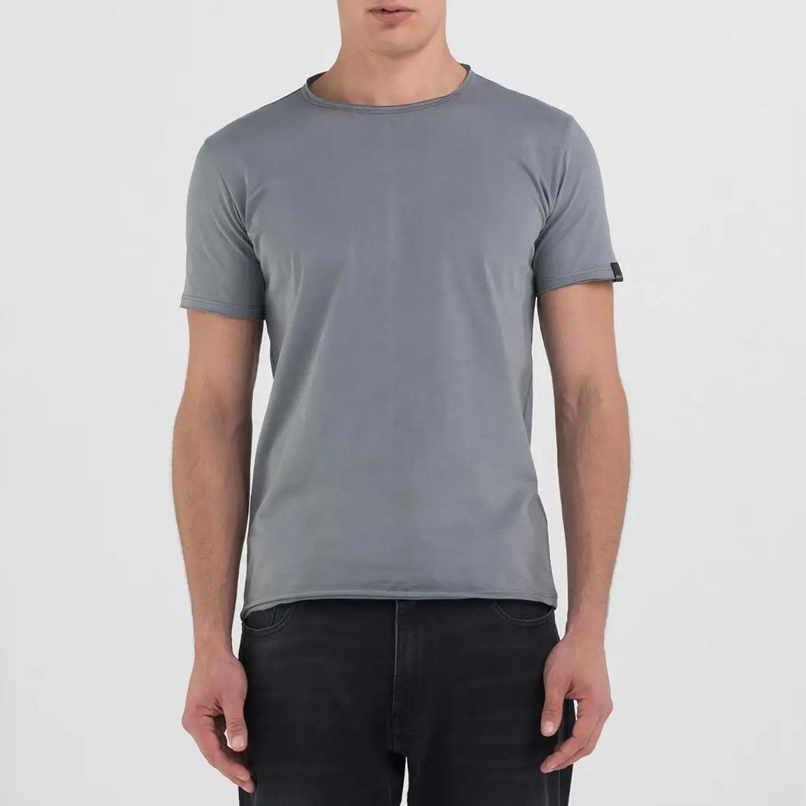Grey Crew Neck Cotton T-Shirt main product photo