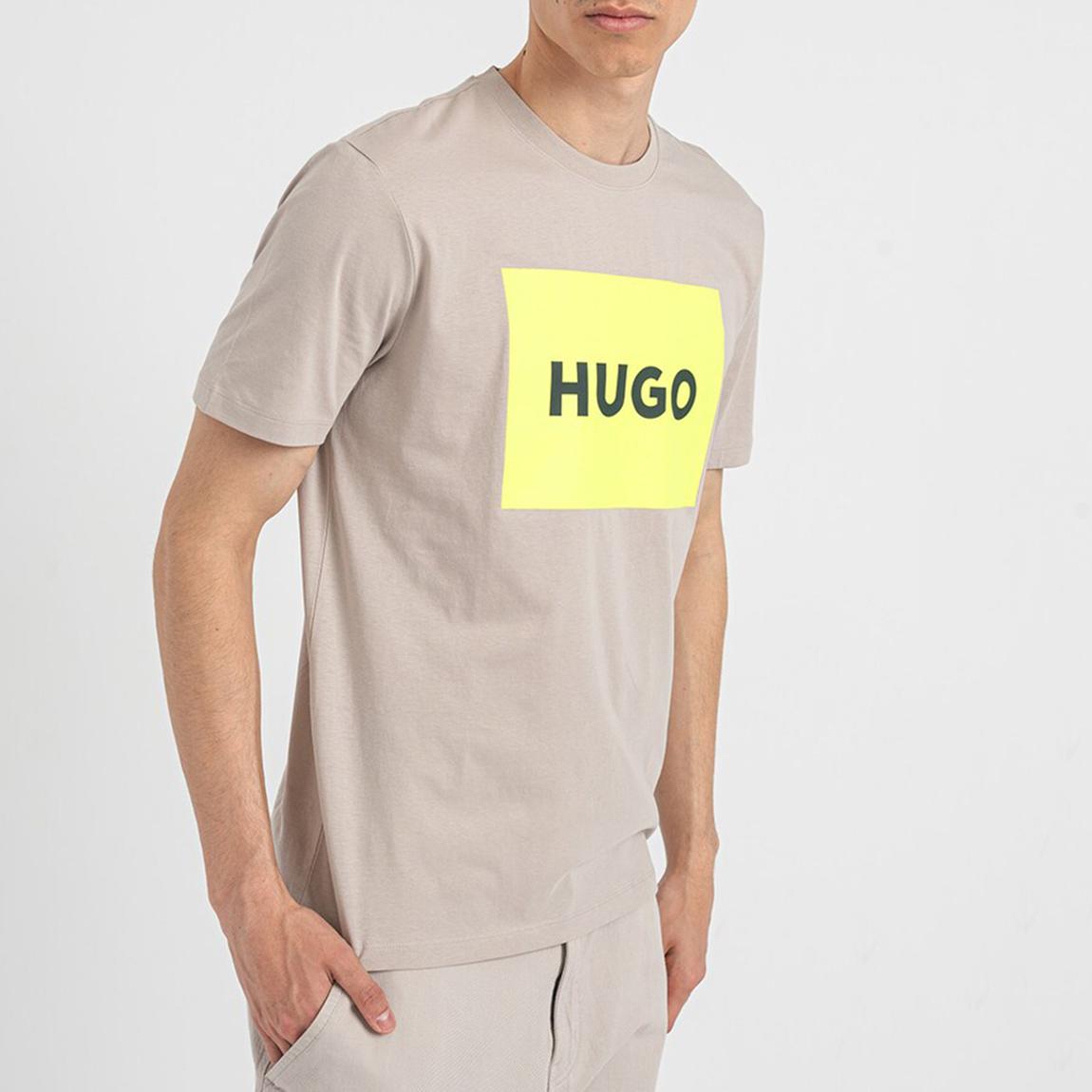 Sand Square Logo Cotton T-Shirt main product photo