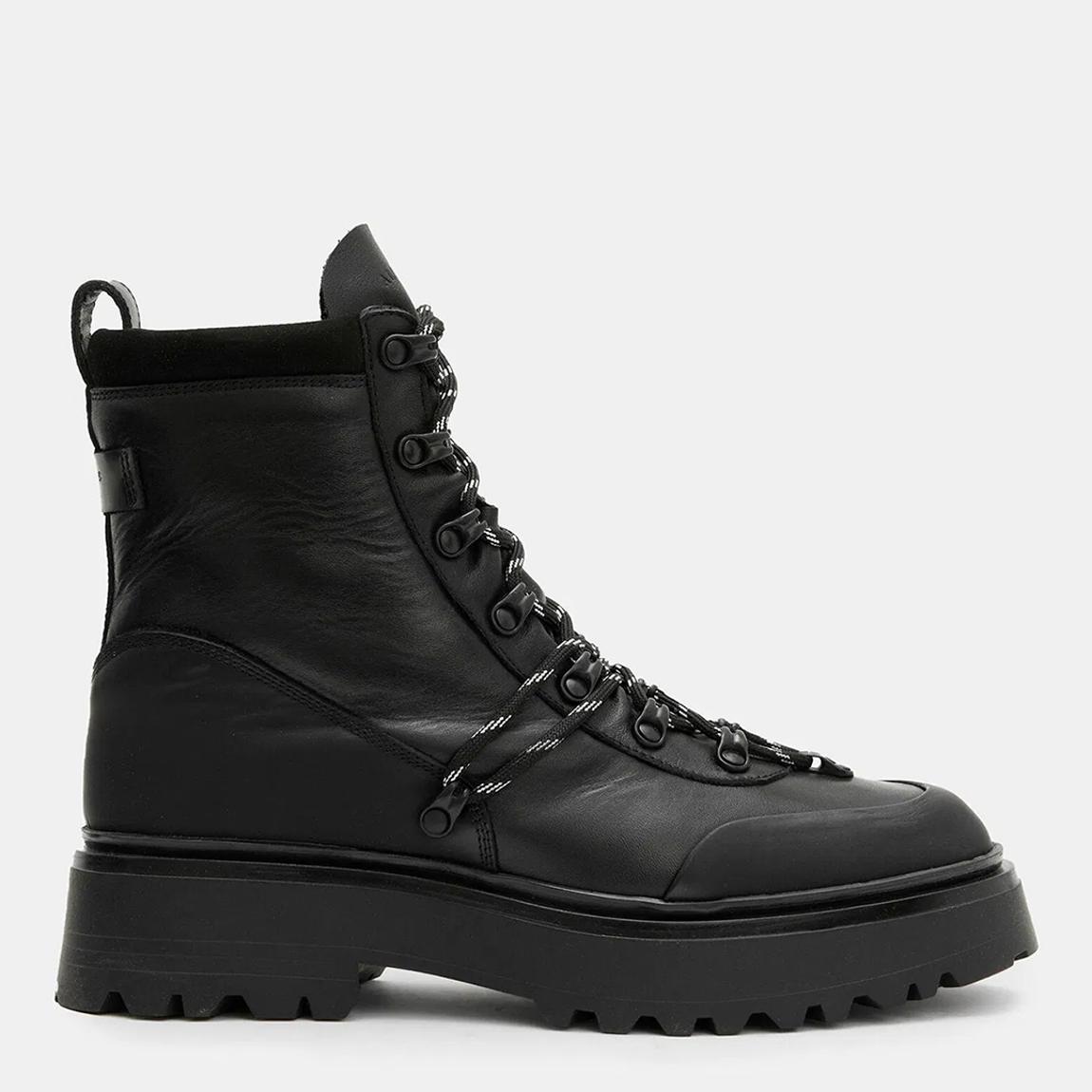 Black Ker Chunky Leather Boots main product photo
