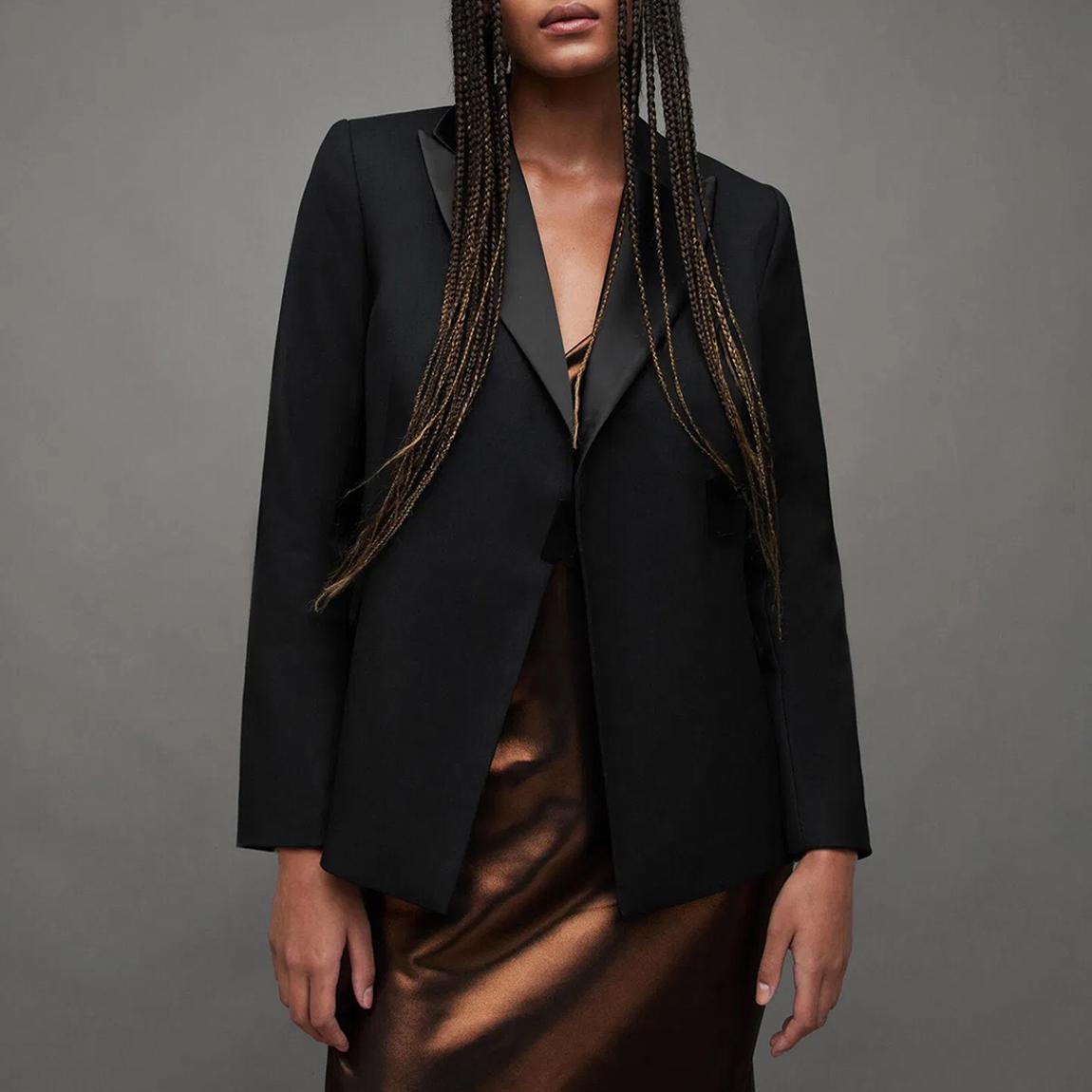 Black Peggi Double Breasted Blazer main product photo