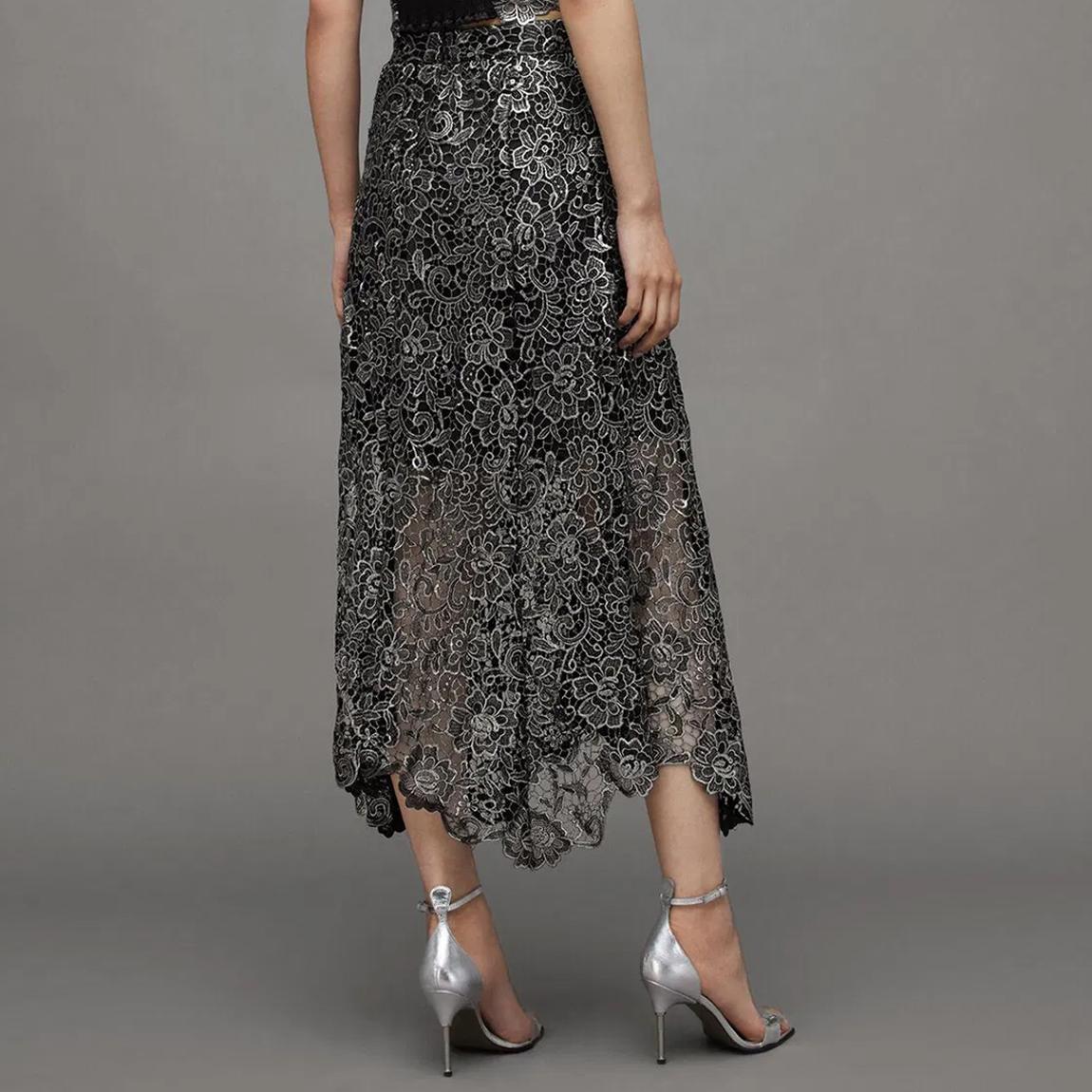 Grey Camila Asymmetric Skirt main product photo