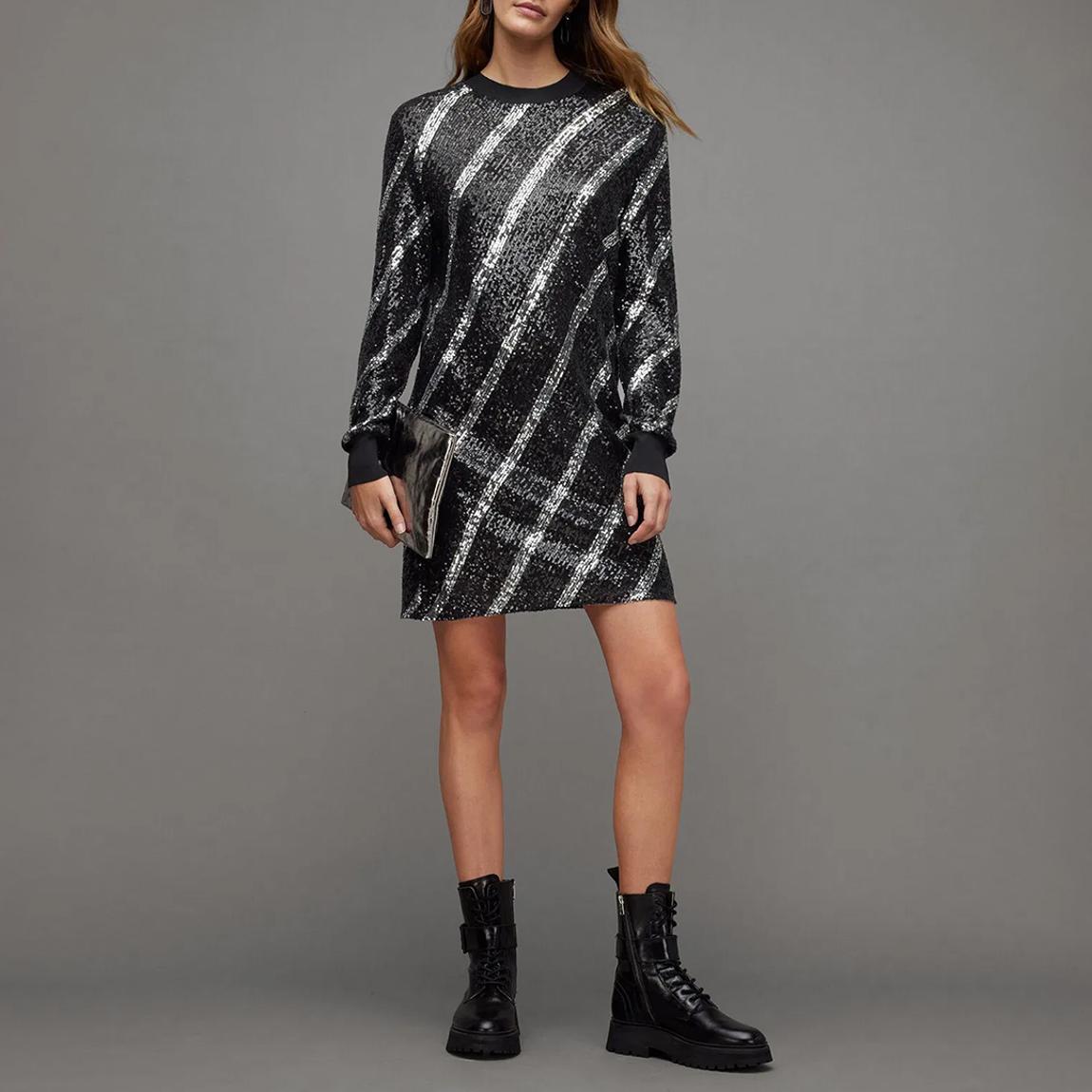 Black Juela Sequin Mini Dress main product photo