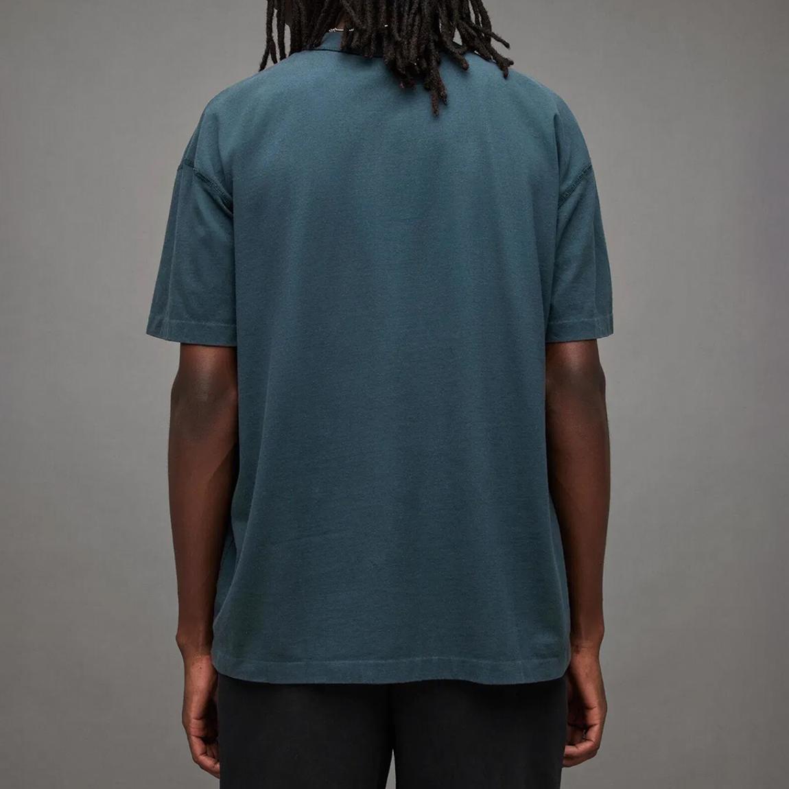 Blue Isac Oversized Cotton T-Shirt main product photo
