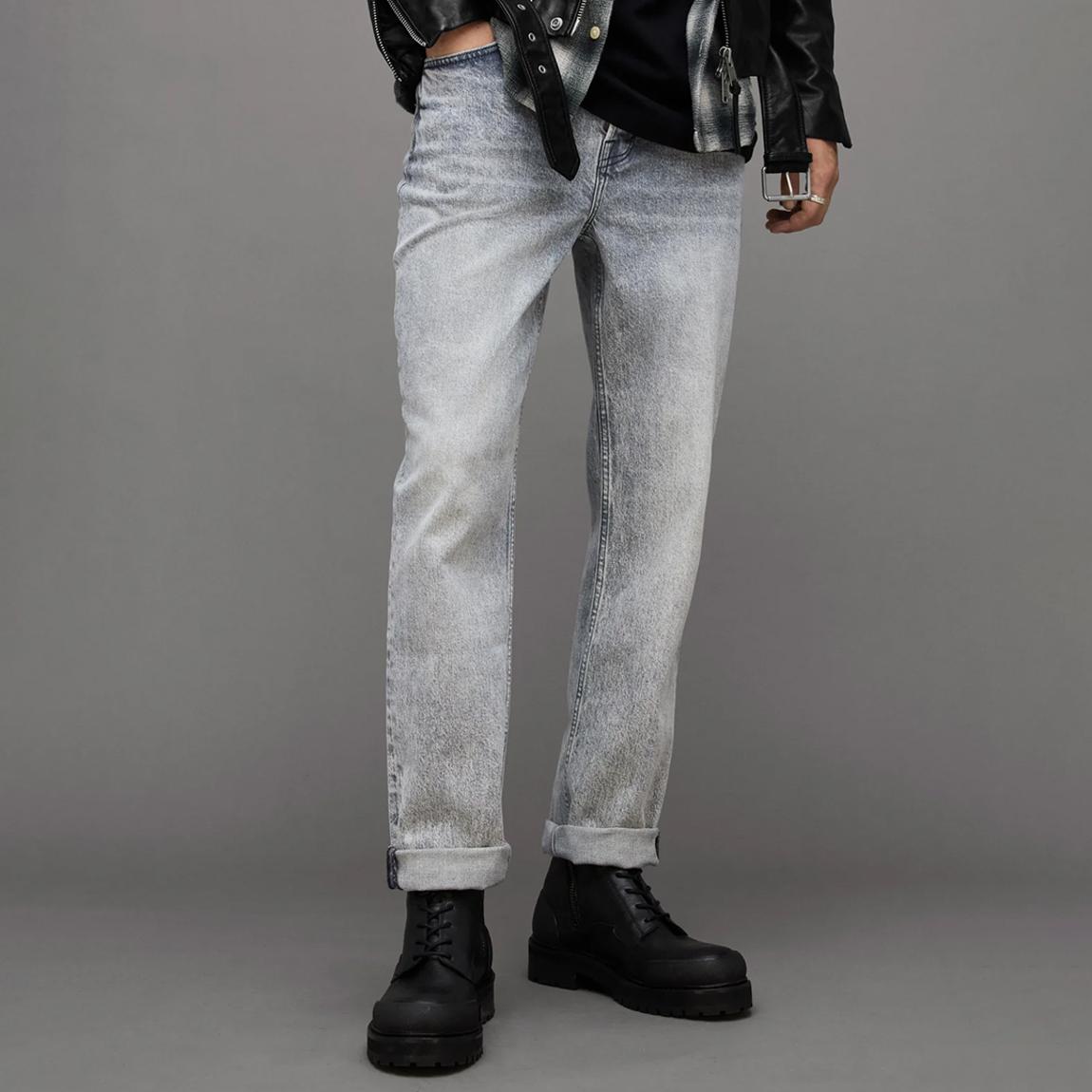 Grey Curtis Straight Stretch Jeans main product photo