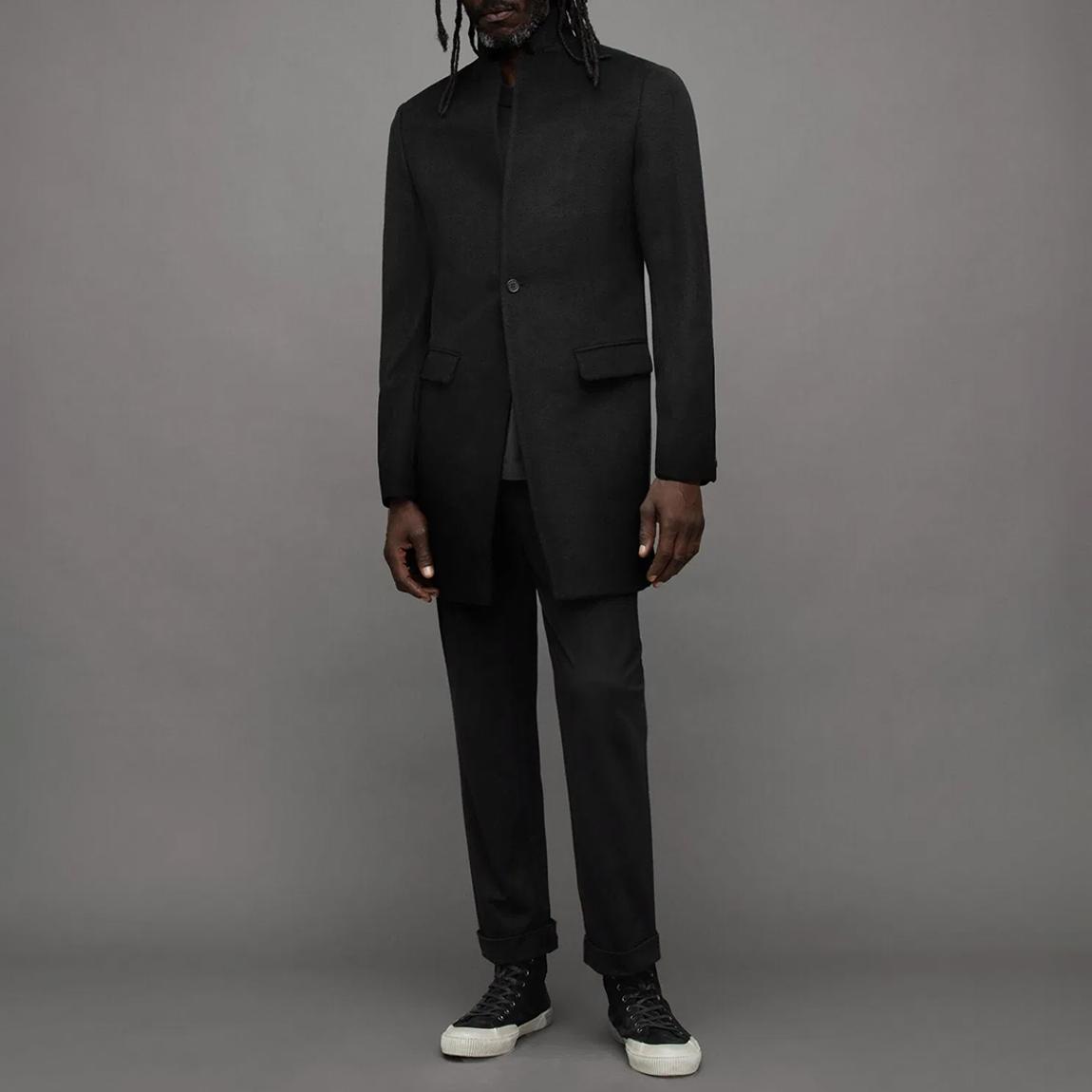 Black Manor Wool Blend Coat main product photo