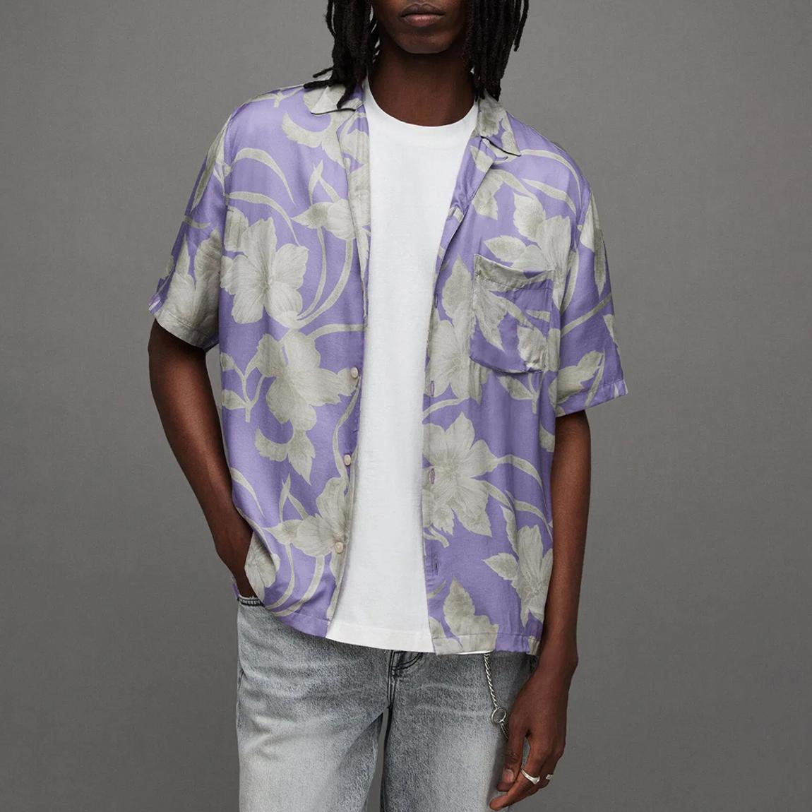 Lilac Jardin Floral Shirt main product photo