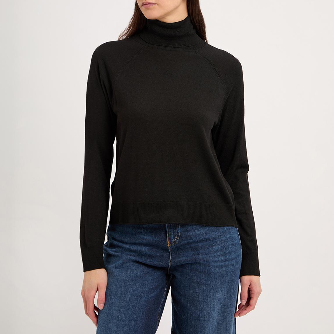 Black Roll Neck Cashmere Blend Jumper main product photo