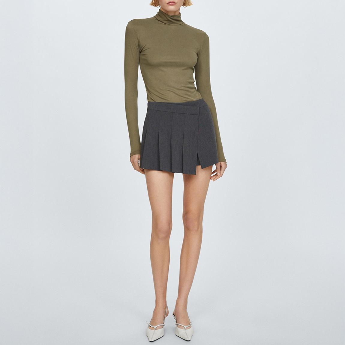 Green Modal Turtleneck T-Shirt main product photo