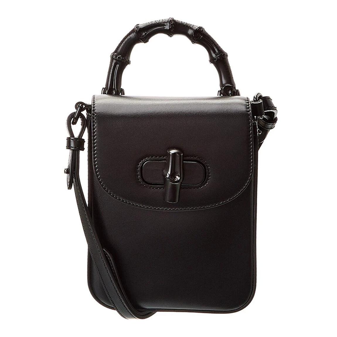 Gucci Black Bamboo Mini Handbag main product photo