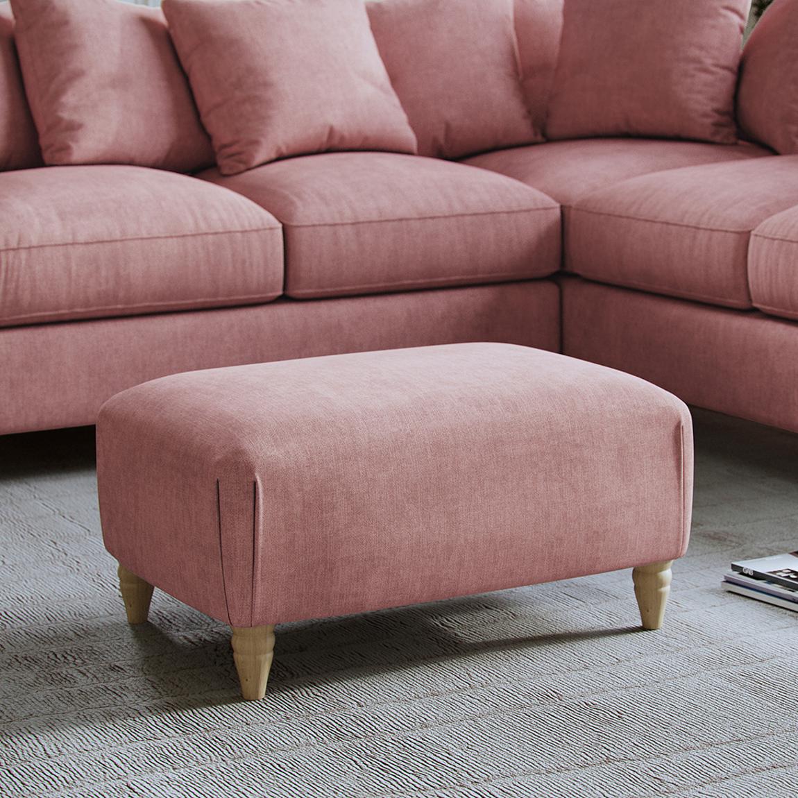 The Brentwood Footstool Linnet Pastel main product photo