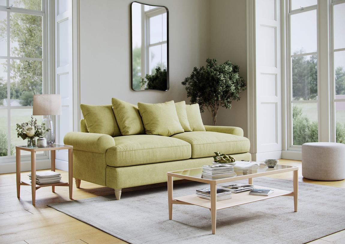 The Brentwood medium Sofa Linnet Sage main product photo