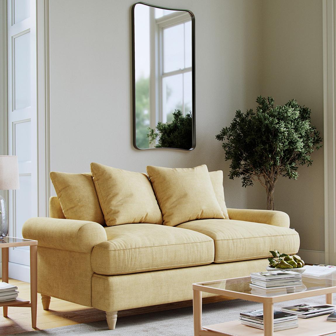 The Brentwood Medium Sofa Linnet Corn main product photo