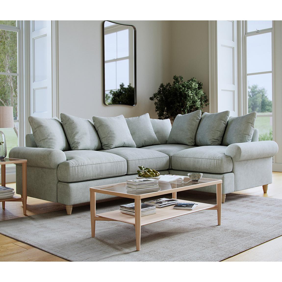 The Brentwood 2 Corner 1 Linnet Aqua main product photo
