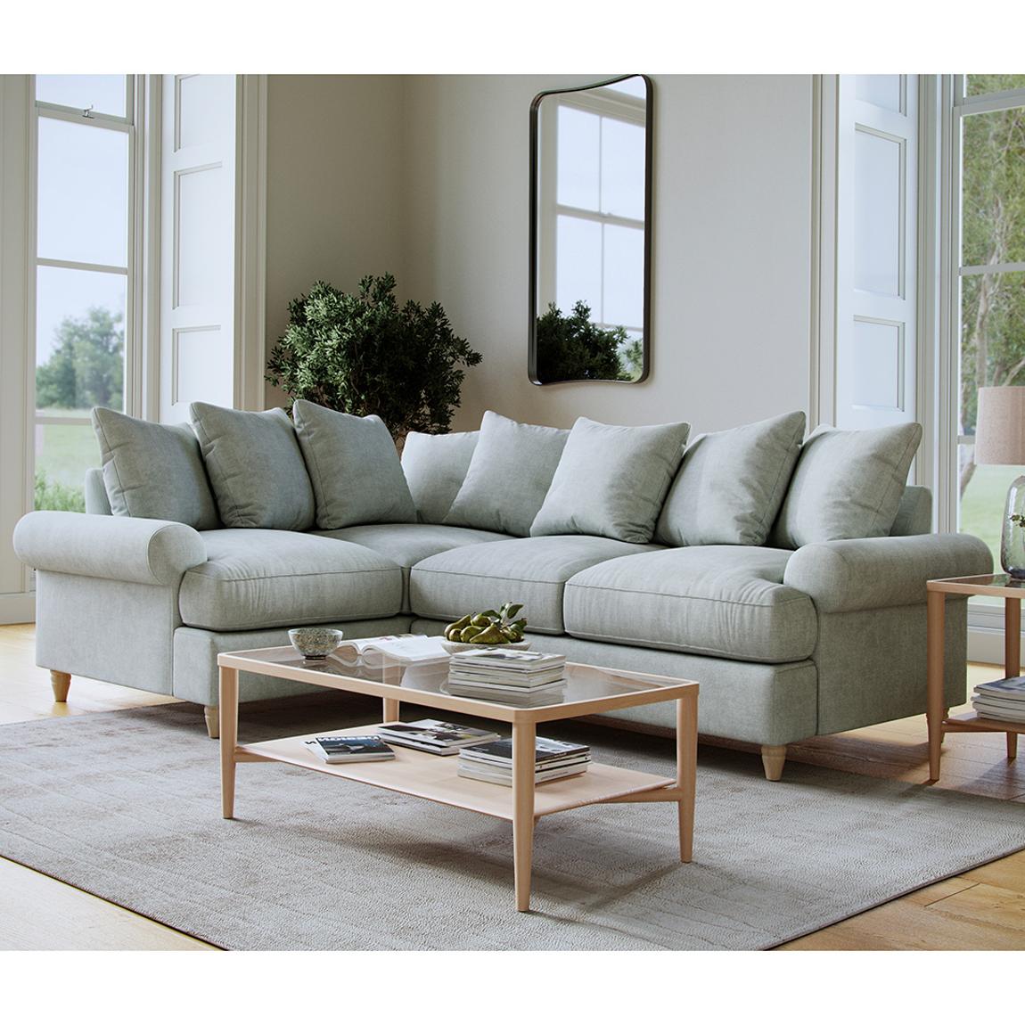 The Brentwood 1 Corner 2 Linnet Aqua main product photo