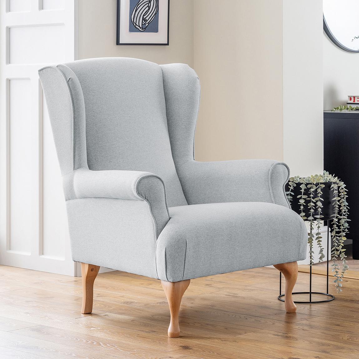 The Osbourne Accent Chair Linnet Dove Grey main product photo