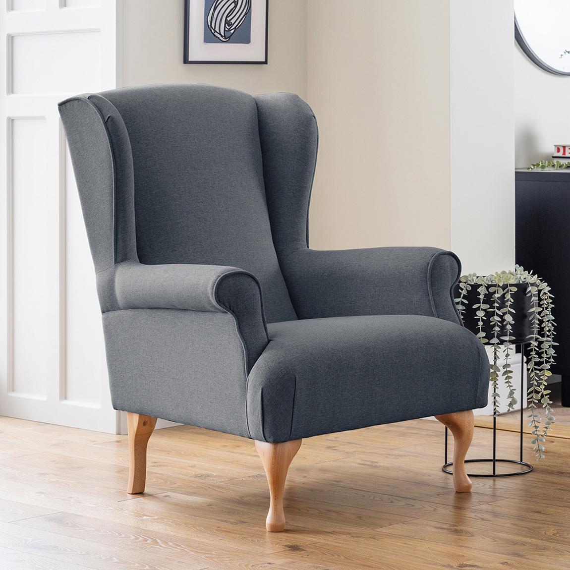 The Osbourne Accent Chair Linnet Denim main product photo