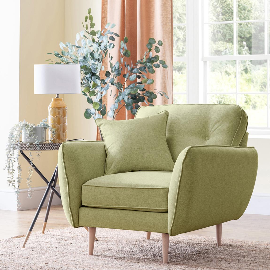 The Sckandi Armchair Kendal Lichen main product photo