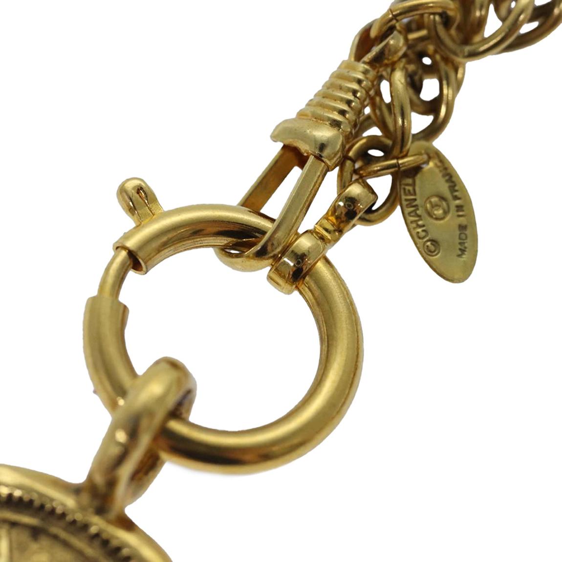 Gold Chanel Cambon Line Necklace - A main product photo