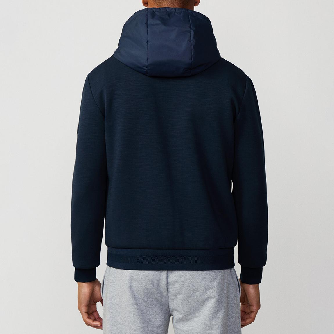 Hackett London Navy Cotton Blend Zipped Sweatshirt - BrandAlley