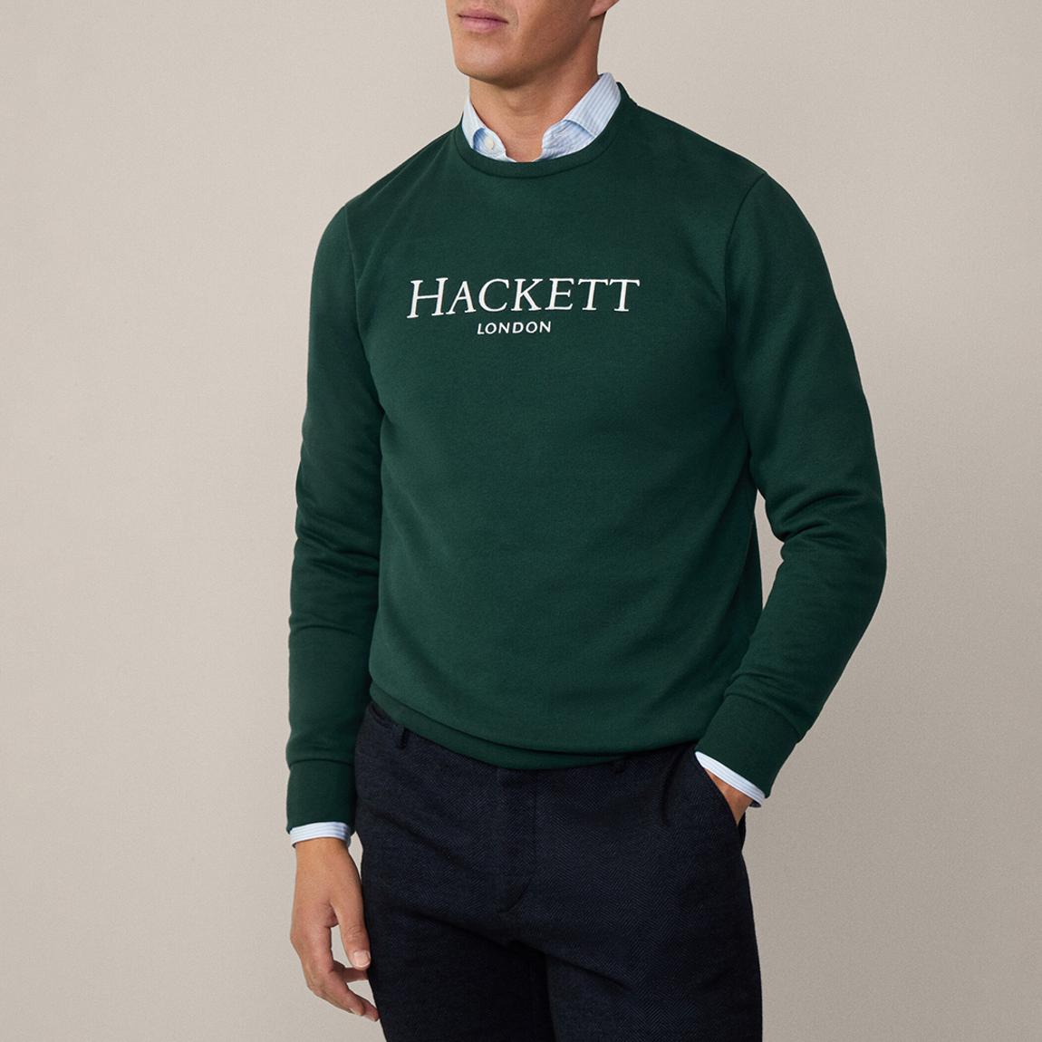 Green Embroidered Cotton Blend Sweatshirt main product photo