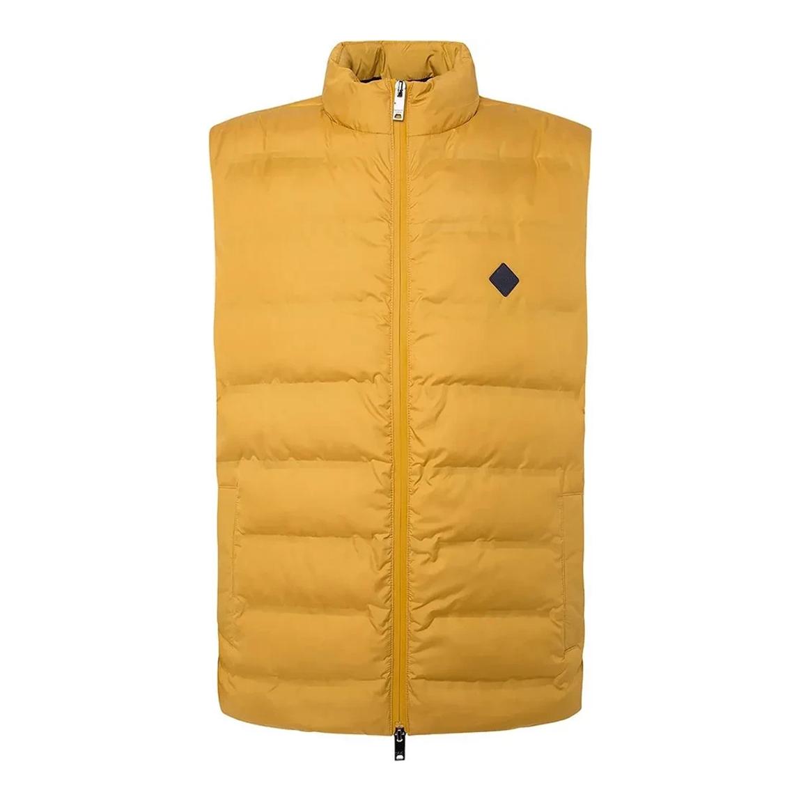 Mustard High Neck Lightweight Gilet main product photo