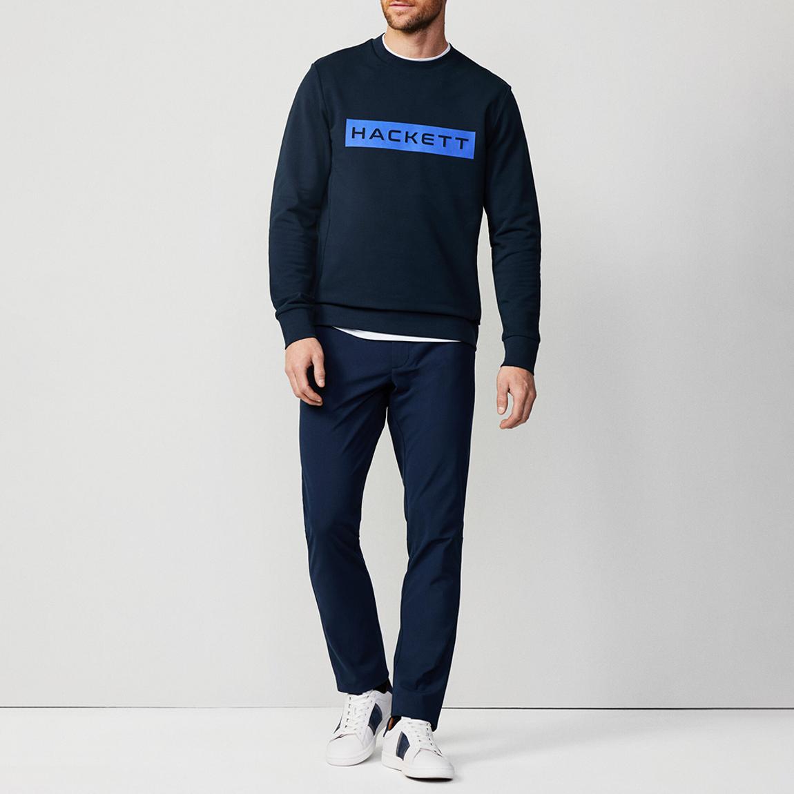 Navy Sport Cotton Blend Sweatshirt main product photo