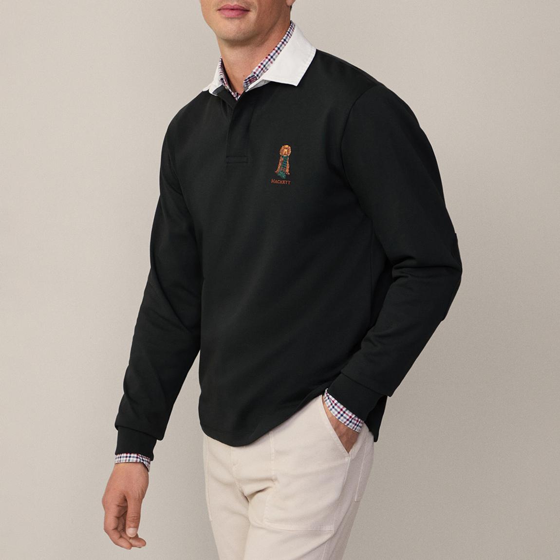 Navy Harry Classic Fit Rugby Shirt main product photo