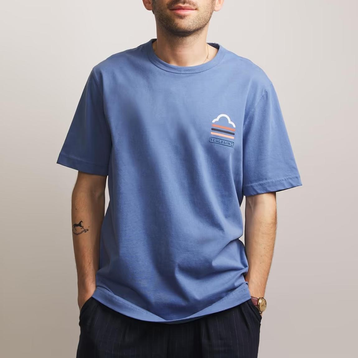 Blue Narford Cotton T-Shirt main product photo