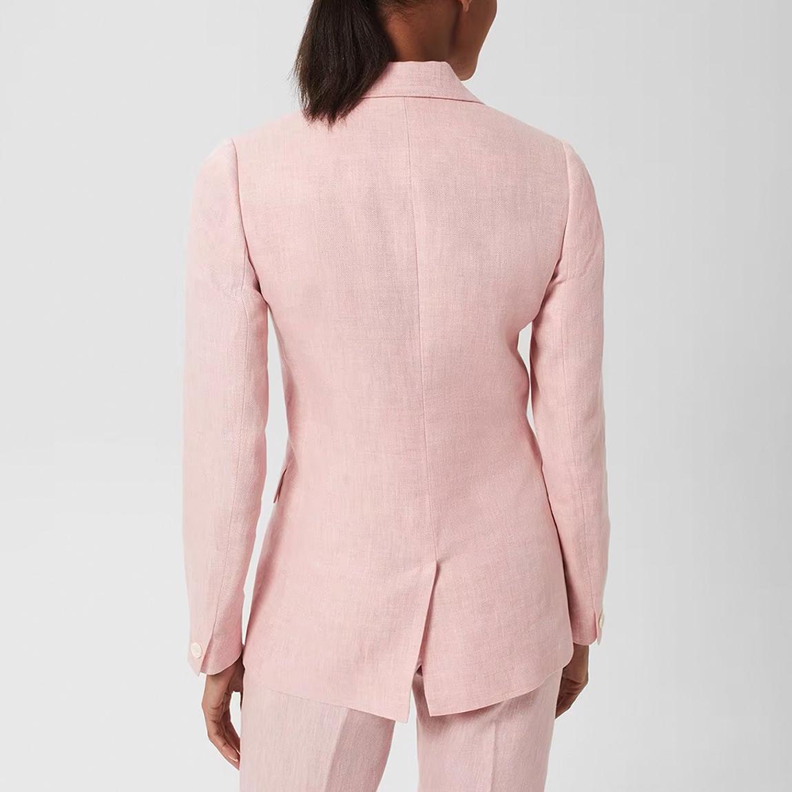 Light Pink Nancy Linen Blazer main product photo