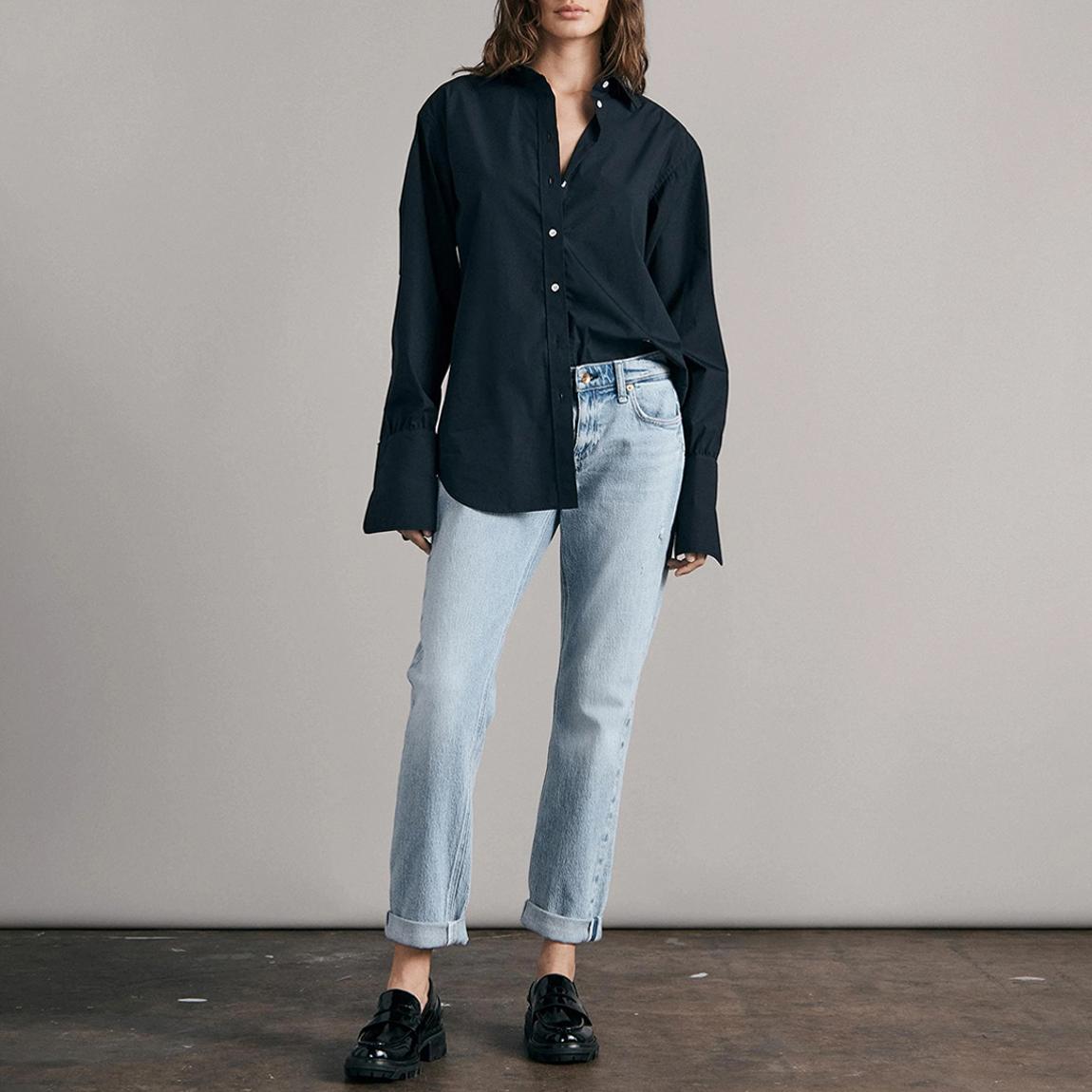Blue Dre Low-Rise Slim Boyfriend Jean main product photo