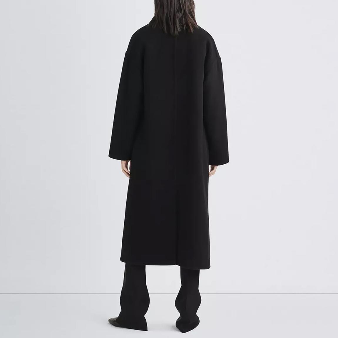 Black Thea Italian Wool Splittable Coat main product photo