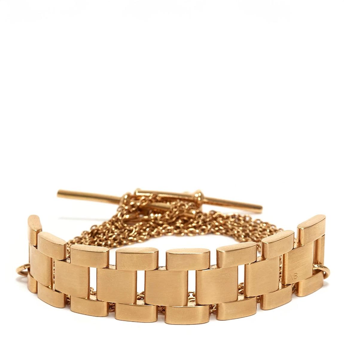 Burhsed Gold Chain Scarf Necklace main product photo