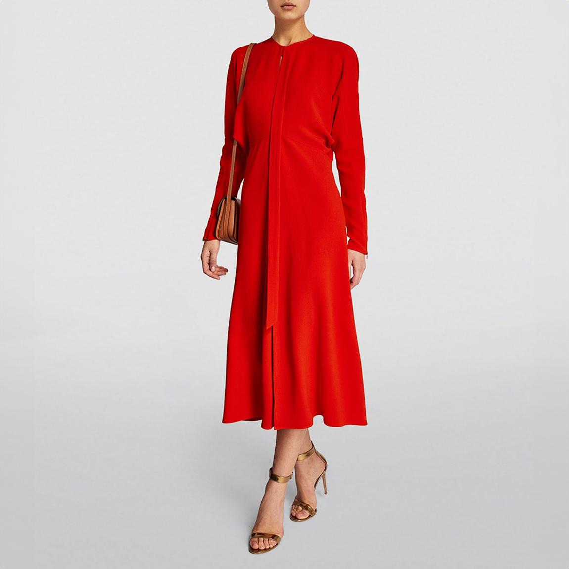 Red Dolman Midi Dress main product photo