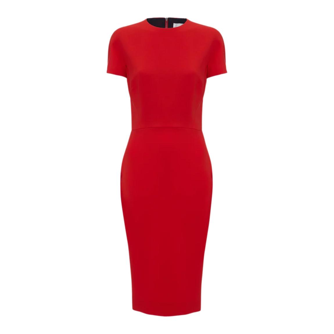 Red T-Shirt Fitted Dress main product photo